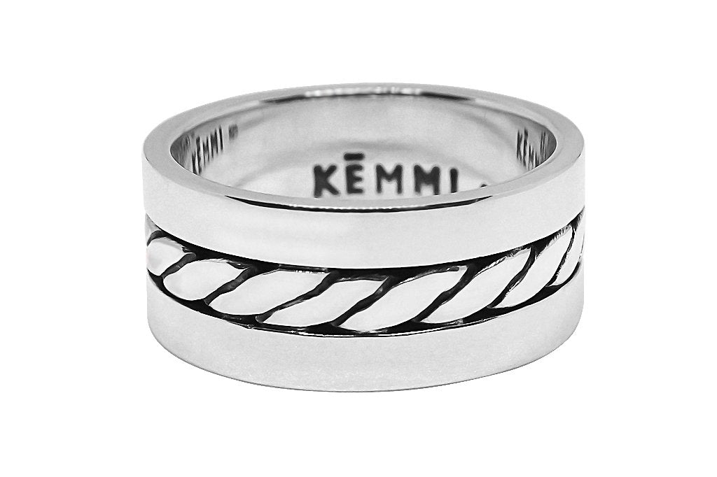 Men's Silver Rope Ring | Accessories & Jewelry for Men – KEMMI