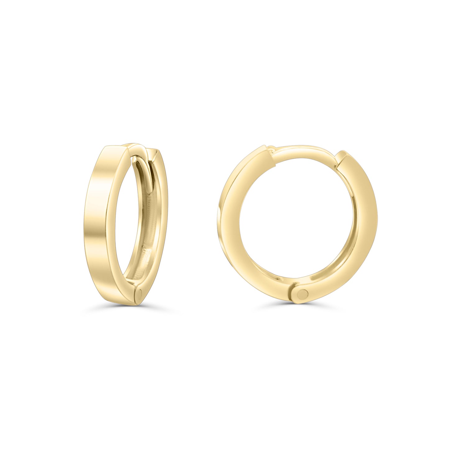 Solid Gold Basic Hoops 8mm