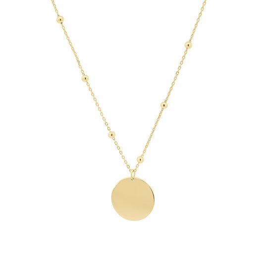 Ball Station Coin Necklace