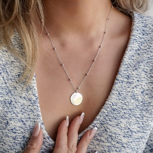 Ball Station Coin Necklace
