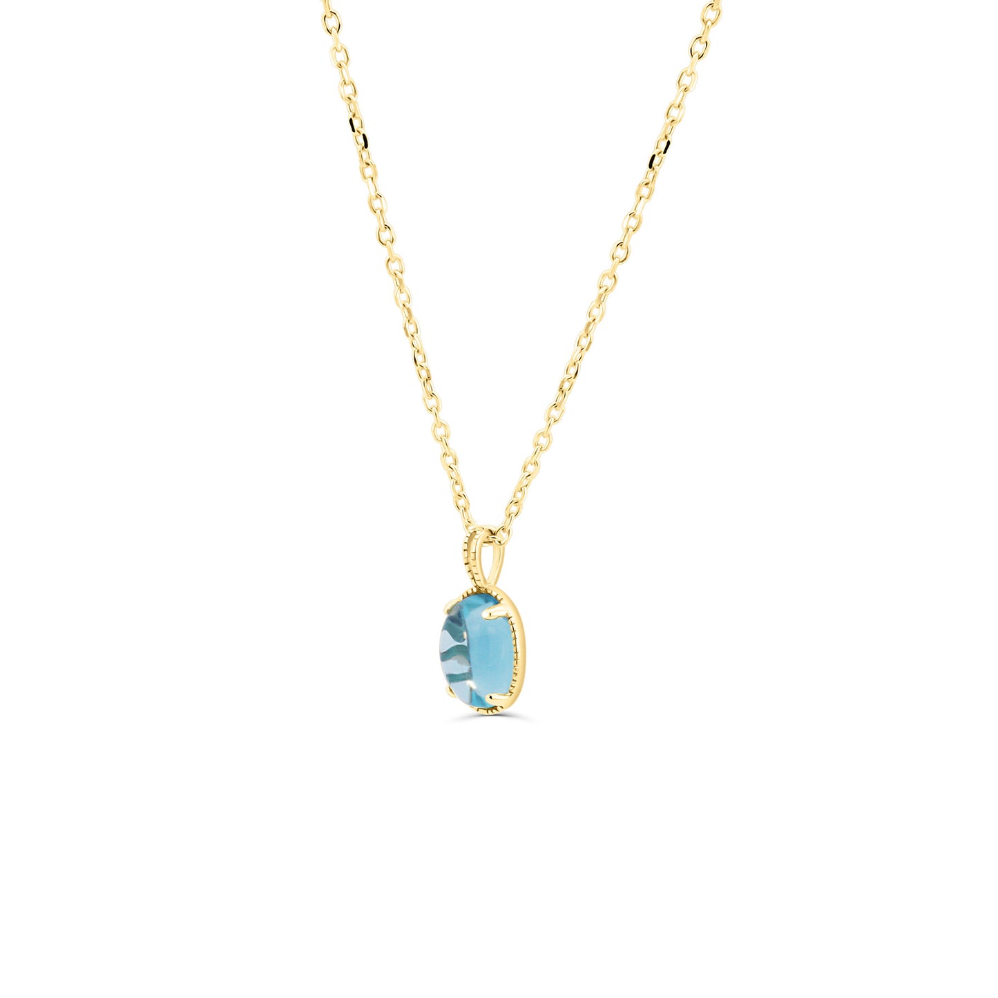 Bloom Blue Topaz Necklace