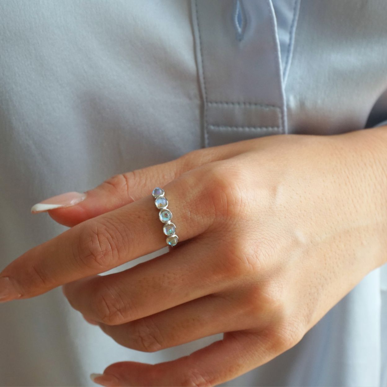 Poppy Moonstone Ring