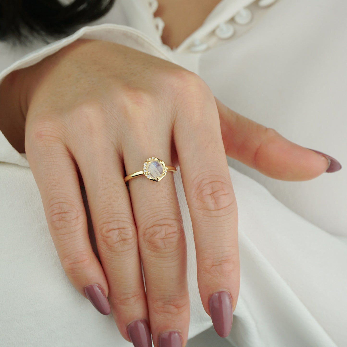 Skylar Moonstone Ring