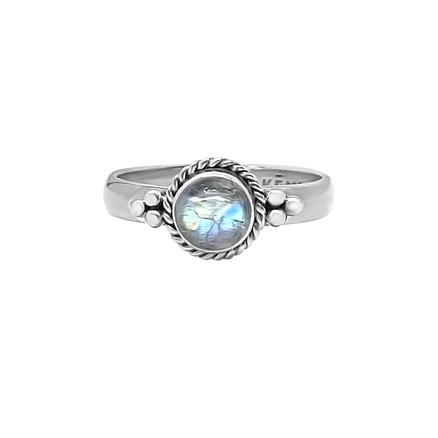 Platinum on sale moonstone ring