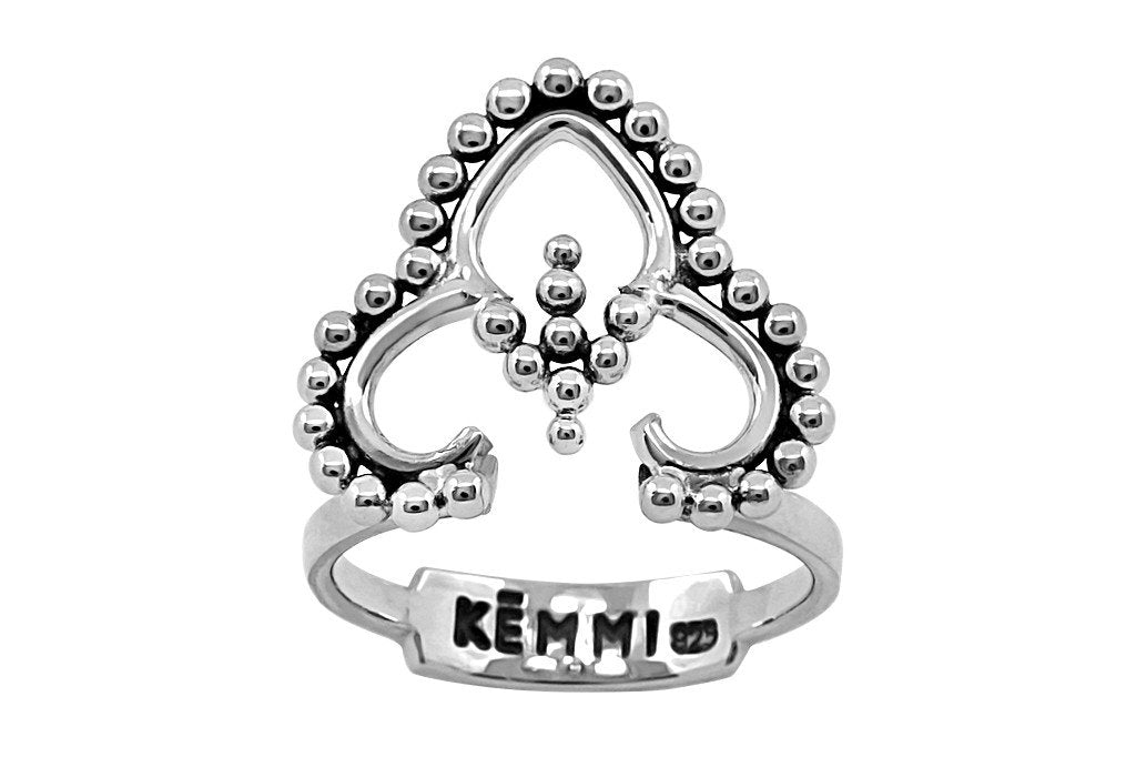 Silver Crown Ring | Handmade & Vintage Jewelry for Women - KEMMI