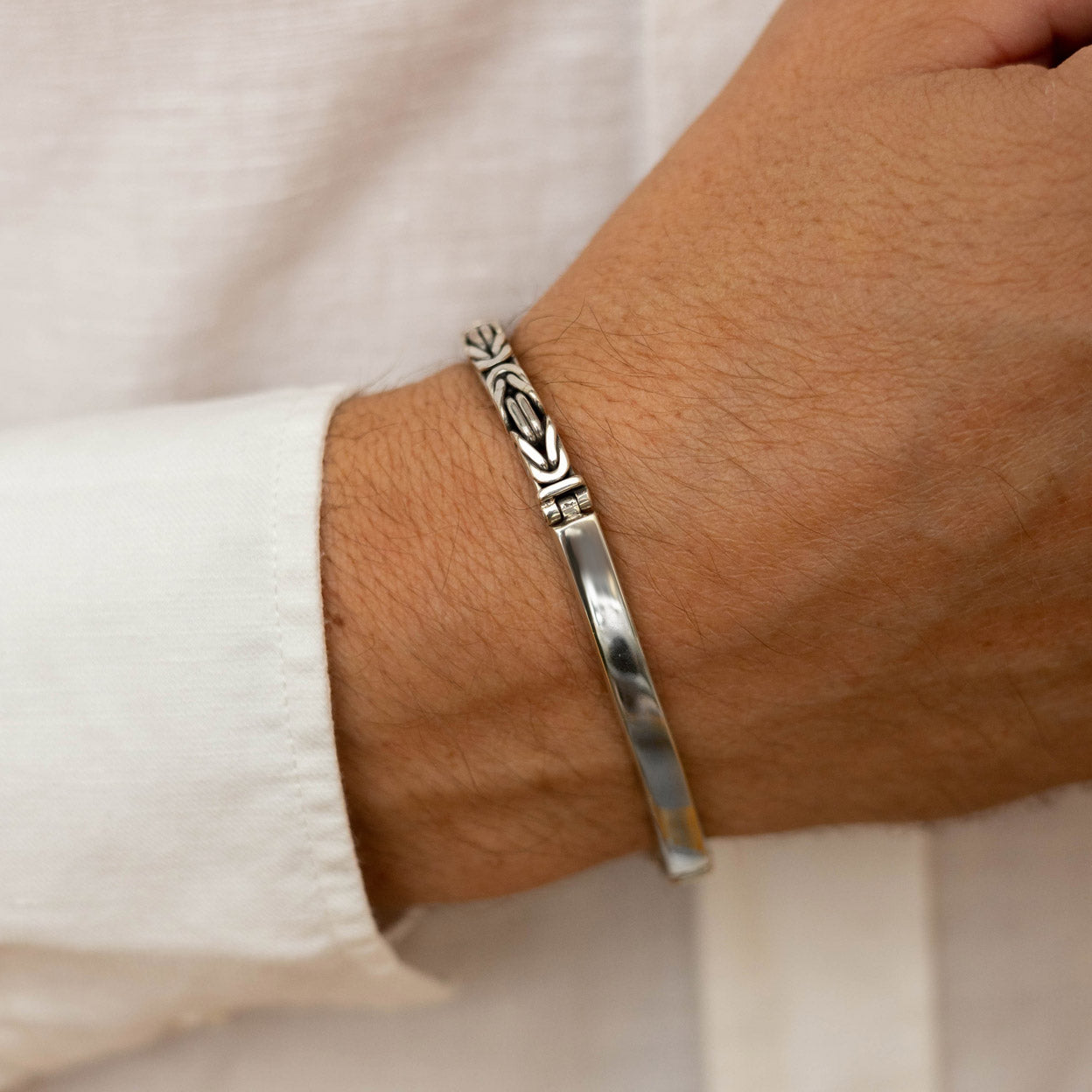 Buy Turkish Oxidised Silver Men's Bracelet Online – Ciya Shines