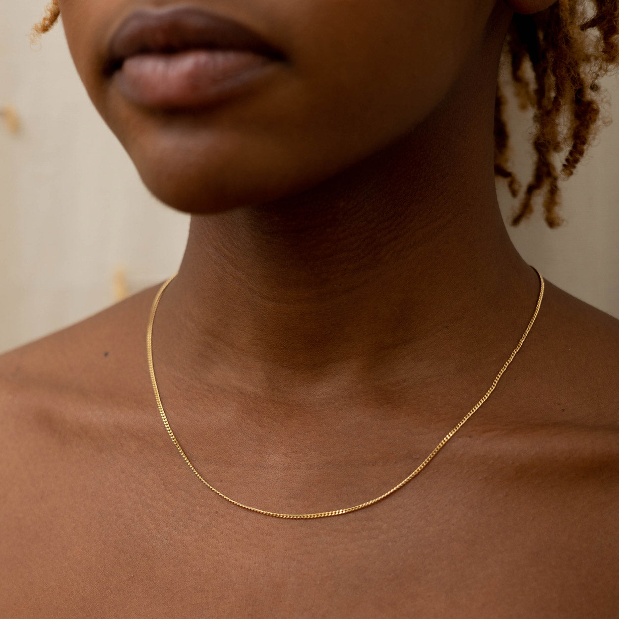 Solid Gold Curb Chain Necklaces - Apparel & Accessories | Jewelry